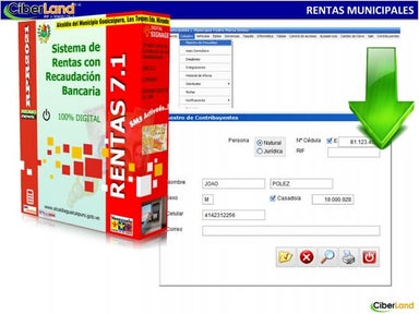 Sistemas de Ciberland c.a. incluye Rentas Municipales