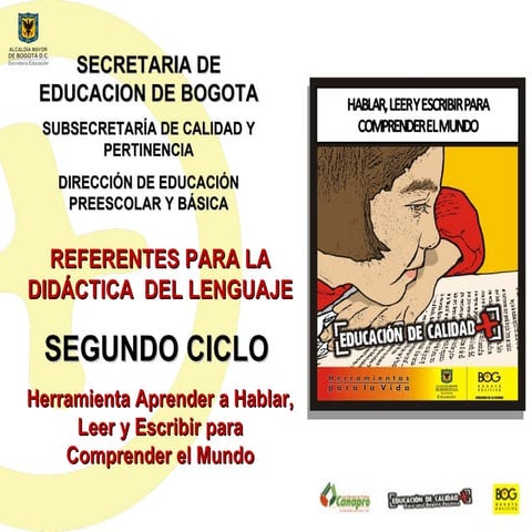 REFERENTES PARA LA DIDÁCTICA  DEL LENGUAJE SEGUNDO CICLO