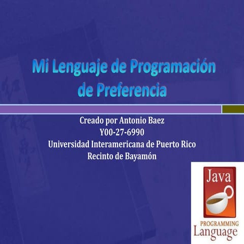Mi Lenguaje de Programación Preferido