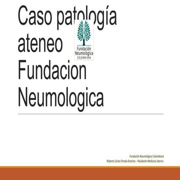 Presentacion clinico radiopatologia