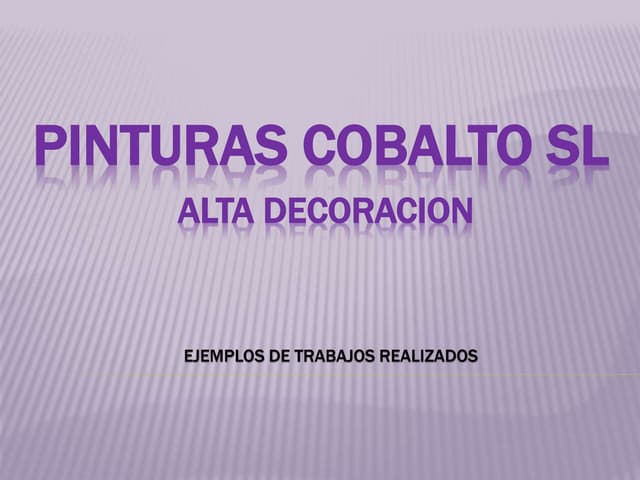 Presentacion Pinturas Cobalto 