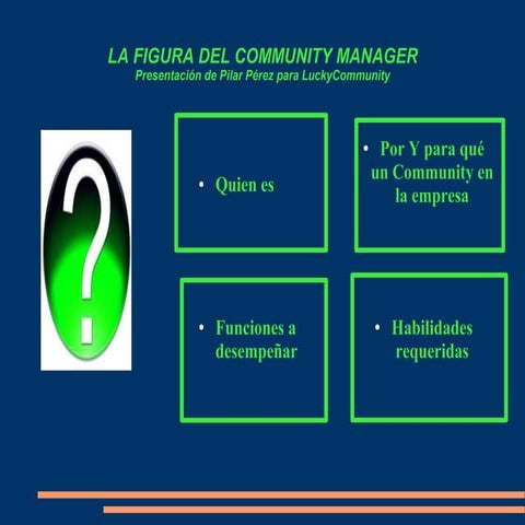 Presentacion community manager