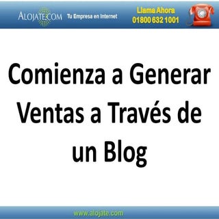 Presentacion como generar ventas a ...