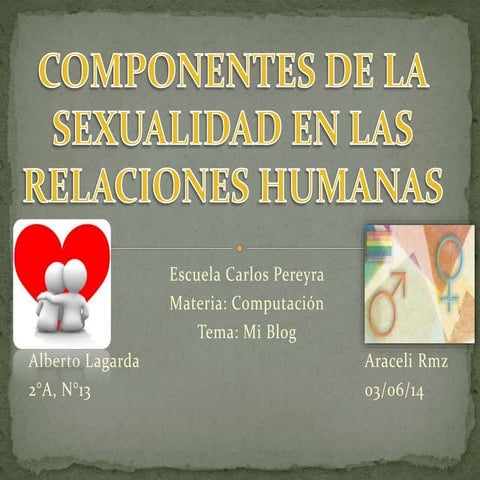 Componentes de las relaciones sexuales humanas | PPTX