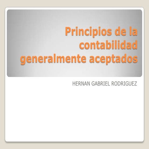 Principios de Contabilidad | PPT