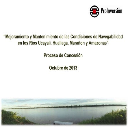 Presentacion concesion sistema de transporte fluvial 02 octubre