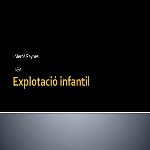 Explotació infantil