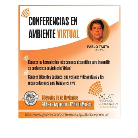 Como elaborar y compartir una conferencia vitrual