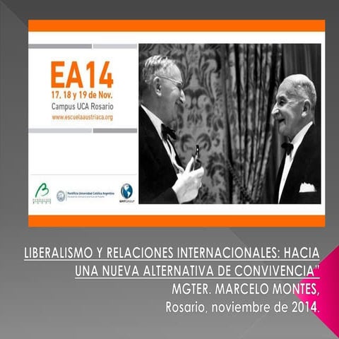 Presentacion congreso austriaco relaciones internacionales y liberalismo