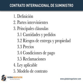CONTRATO INTERNACIONAL DE SUMINISTR...