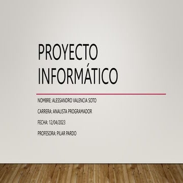 Construcción de proyectos informáticos | PPTX