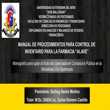 presentacion copaja para optar el titulo academico | PPTX