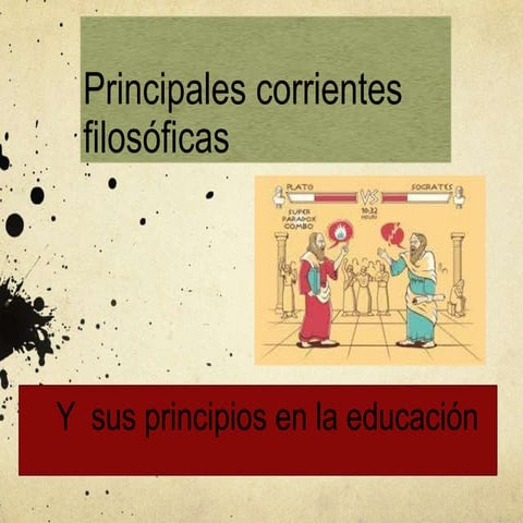 Presentación corrientes filosoficas