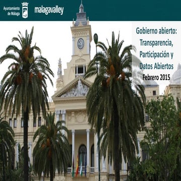 Gobierno abierto: Transparencia, Participación y Datos Abiertos