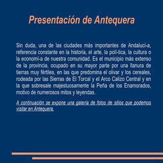 Presentacion de antequera