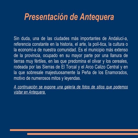 Presentacion de antequera