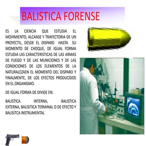 PRESENTACION DE BALISTICA