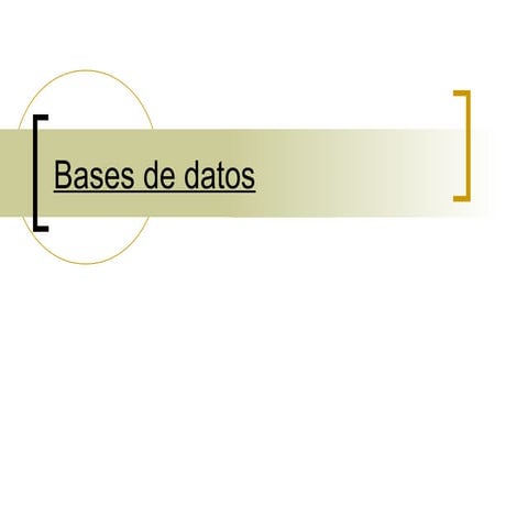Modelado de Datos - Bases de Datos
