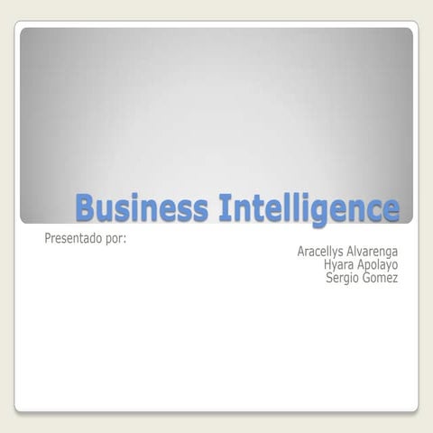 Presentacion de BI asignacion 5