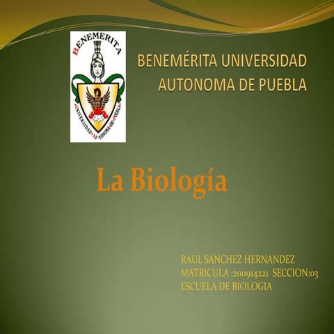 Presentacion De Biologia