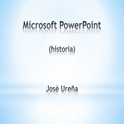 historia de Microsoft PowerPoint