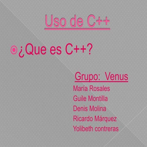 Presentacion de c++