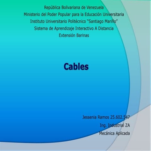 CABLES MECANICA APLICADA 