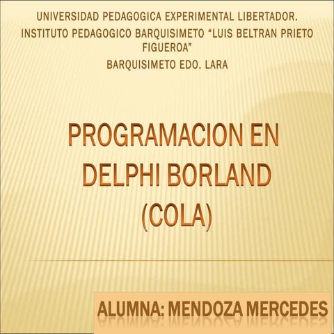 Presentacion De Cola