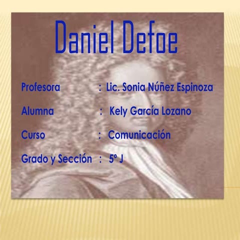 Defoe, Daniel | PPTX