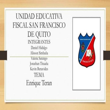 Presentacion de enrique teran