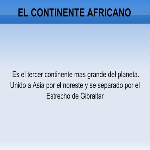 Presentacion de áfrica