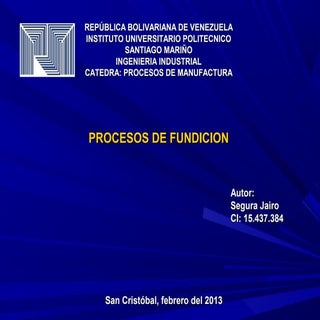 Presentacion de fundicion