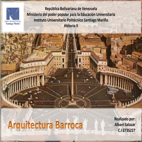 Presentacion de historia de la arquitectura barroca
