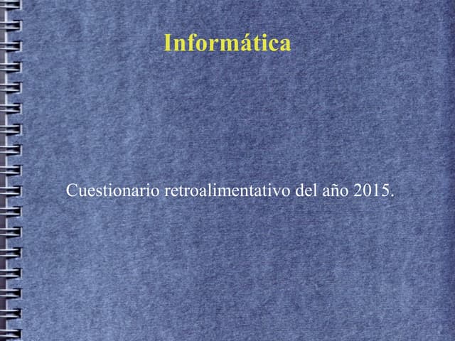 Presentacion de informatica