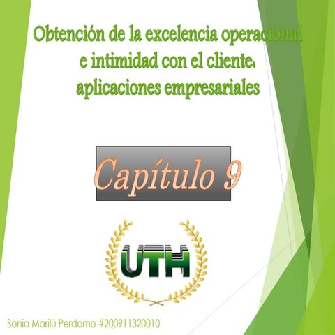 Obtencion a la exelencia operacional Presentacion de informatica aplicada