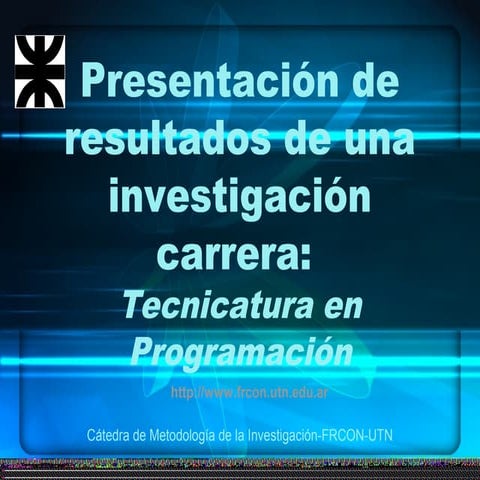 Presentación de los resultados | PPT