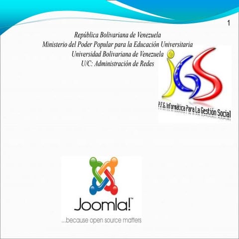 Presentacion de joomla