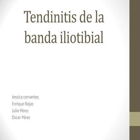 Presentacion de la banda iliotibial