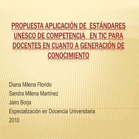 Presentacion de la propuesta de tecnologia 