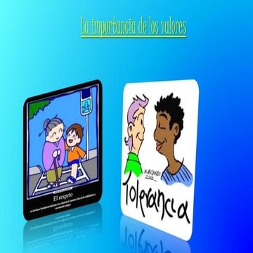 importancia de los valores Respeto y Tolerancia