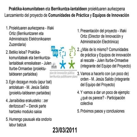 Presentacion del proyecto PIP Cops-EEII