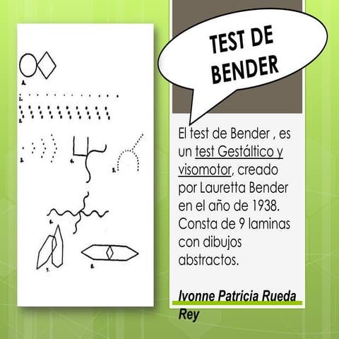 Presentacion del test de bender