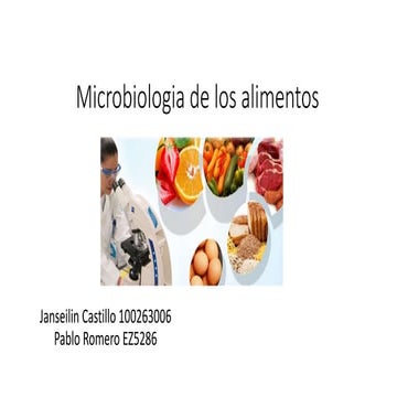 Microbiología de los alimentos | PPTX