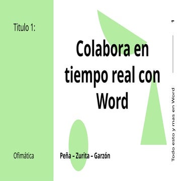 ofimatica en word para el entendimiento de recreacion