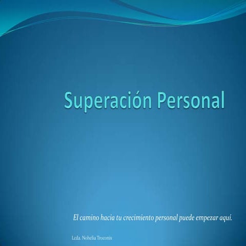 SUPERACIÓN PERSONAL