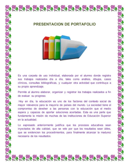 Presentacion de portafolio
