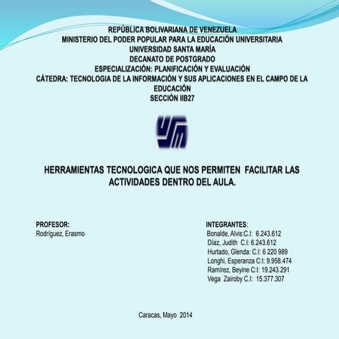 Presentacion Herramientas tecnológicas