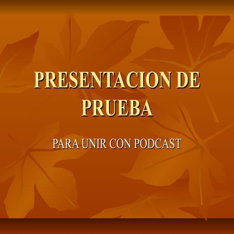 Presentacion de prueba