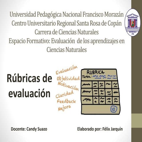 Rúbricas de evaluación