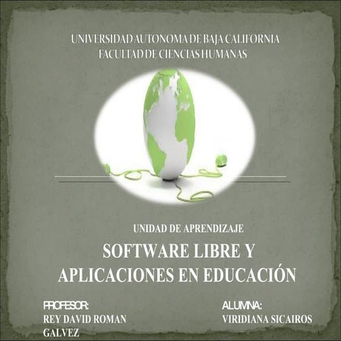 software libre y aplicacion en la educacion